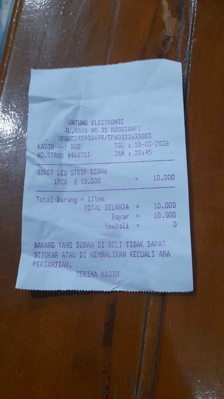 Bukti Kuitansi