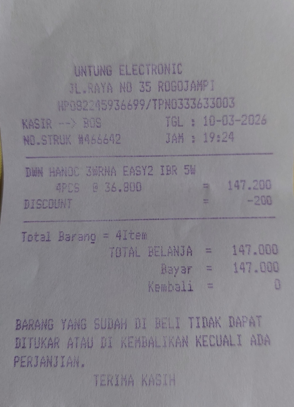 Bukti Kuitansi