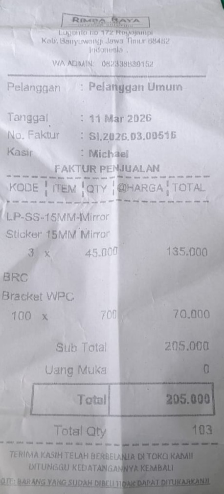 Bukti Kuitansi