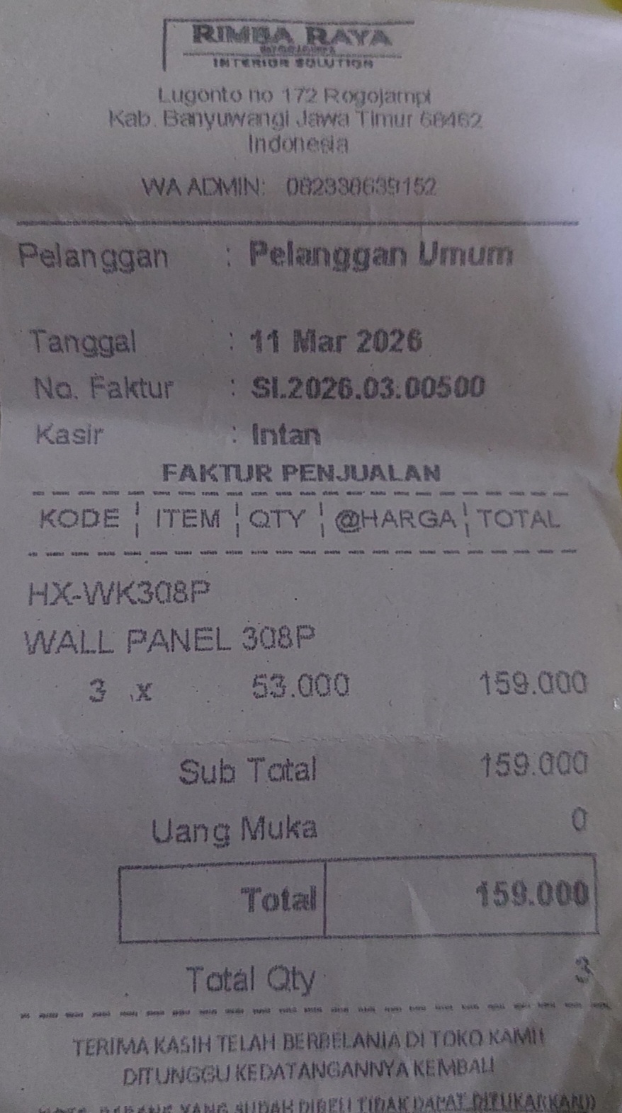 Bukti Kuitansi