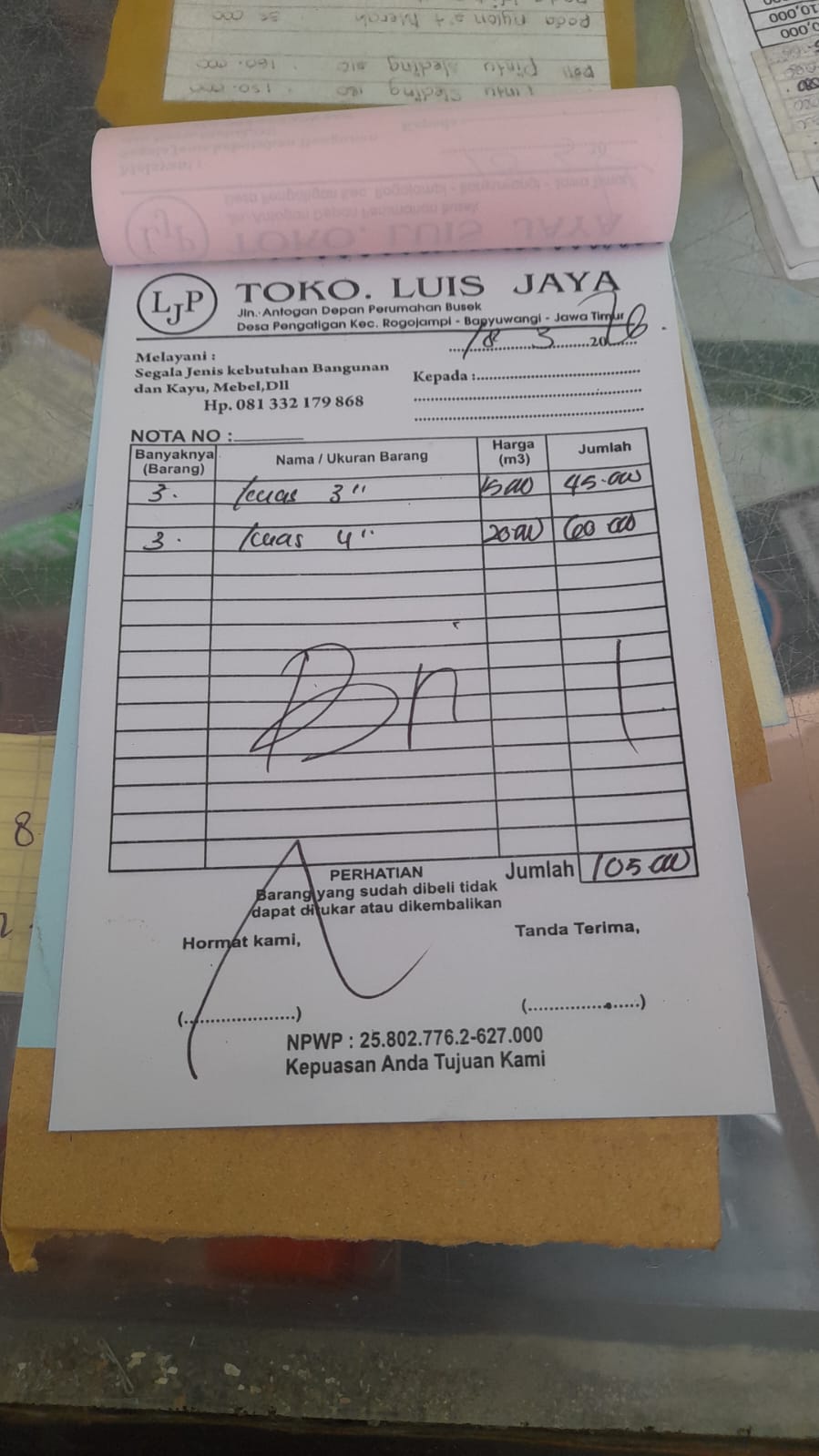 Bukti Kuitansi