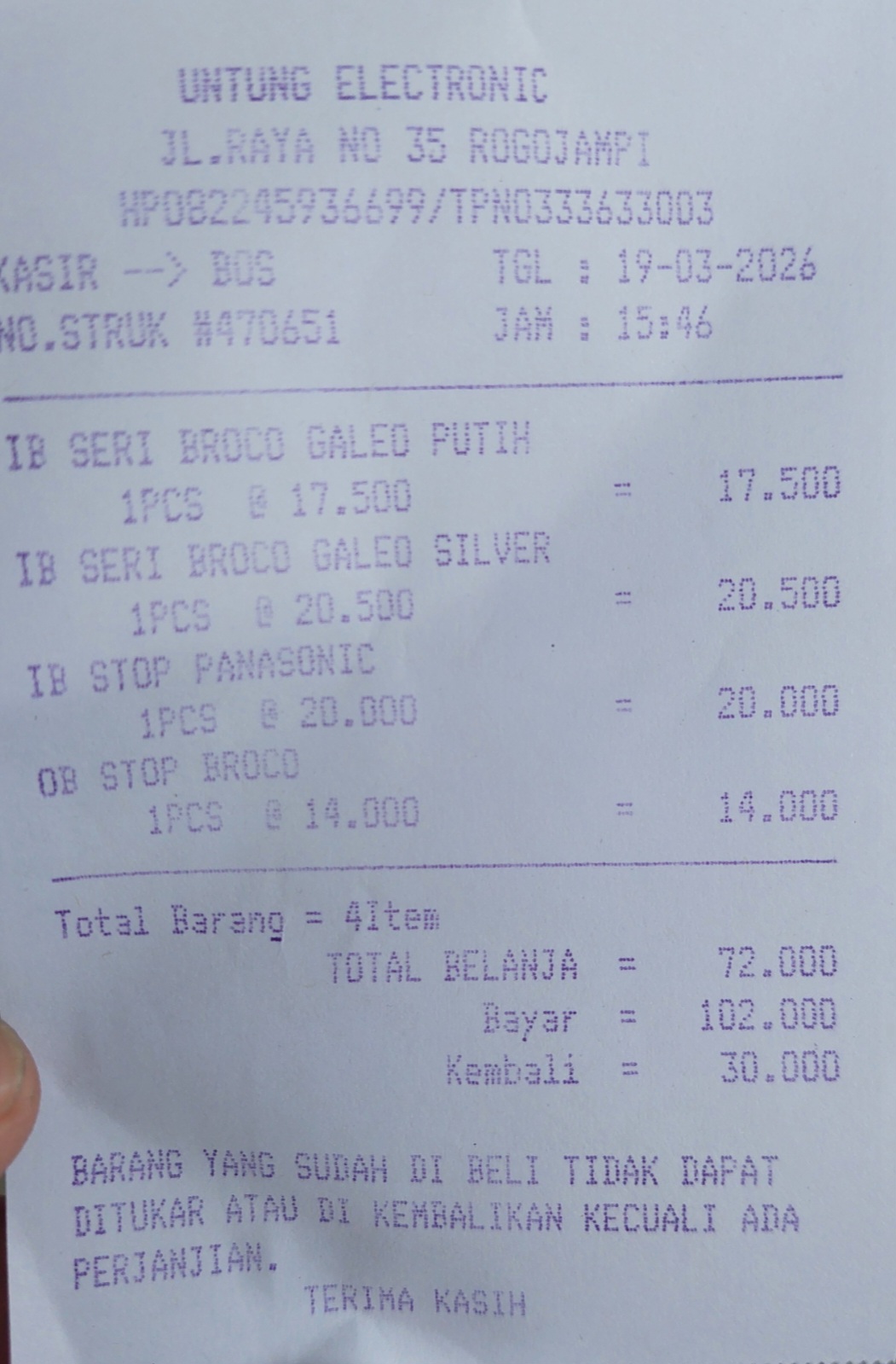 Bukti Kuitansi